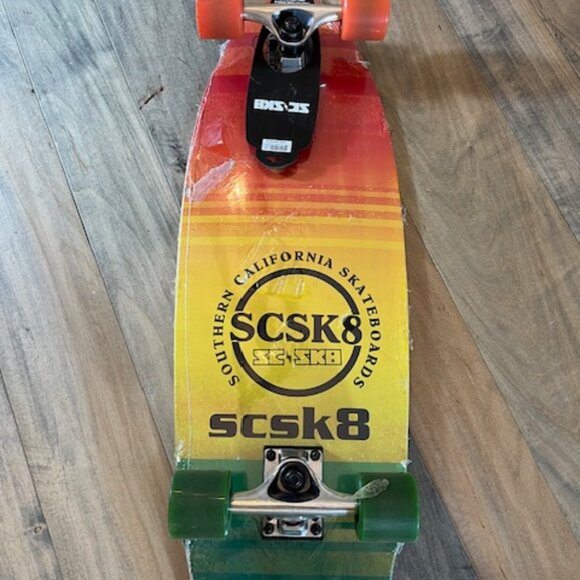NEW SCSK8 Multi-color Sandrise 30" x 9.5" x 3.25" Cruise Skateboard - Picture 1 of 4